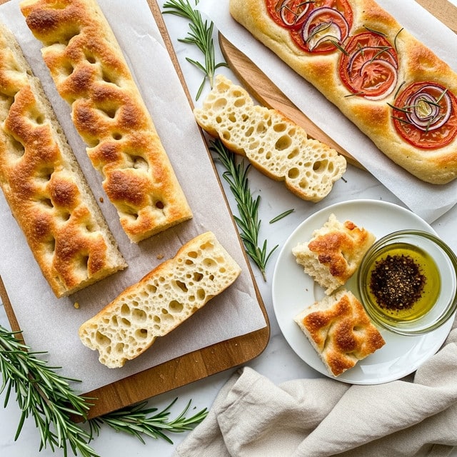 Sourdough Discard Focaccia with Roasted Vegetables and Herbs Recipe