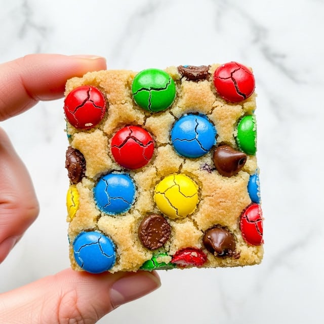 M&M Cookie Bars Recipe