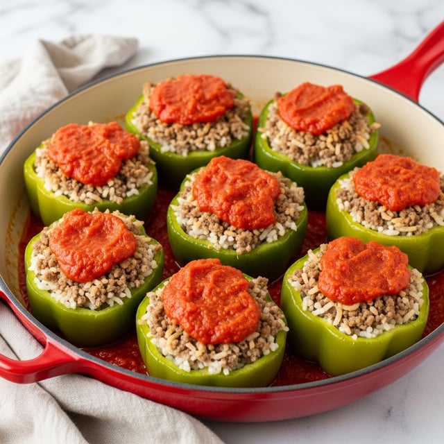 Old Fashioned Stuffed Bell Peppers Recipe