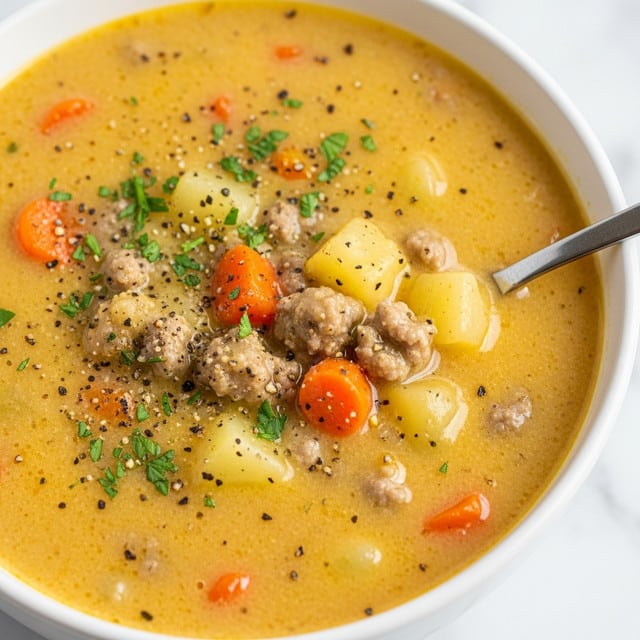 Crock Pot Cheeseburger Soup Recipe