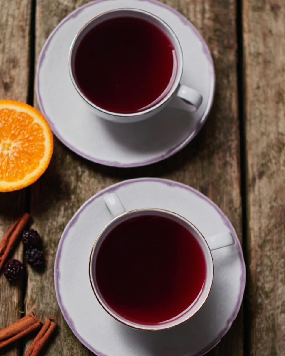 A white cup filled with bright red liquid, smooth and glossy, sits on a white saucer. The cup is round with a small curved handle on the right side. The surface around the cup has a white marbled texture, and there is a slice of lemon faintly visible in the top left corner. The red liquid looks thick and even, covering the entire inner surface of the cup. photo taken with an iphone --ar 4:5 --v 7