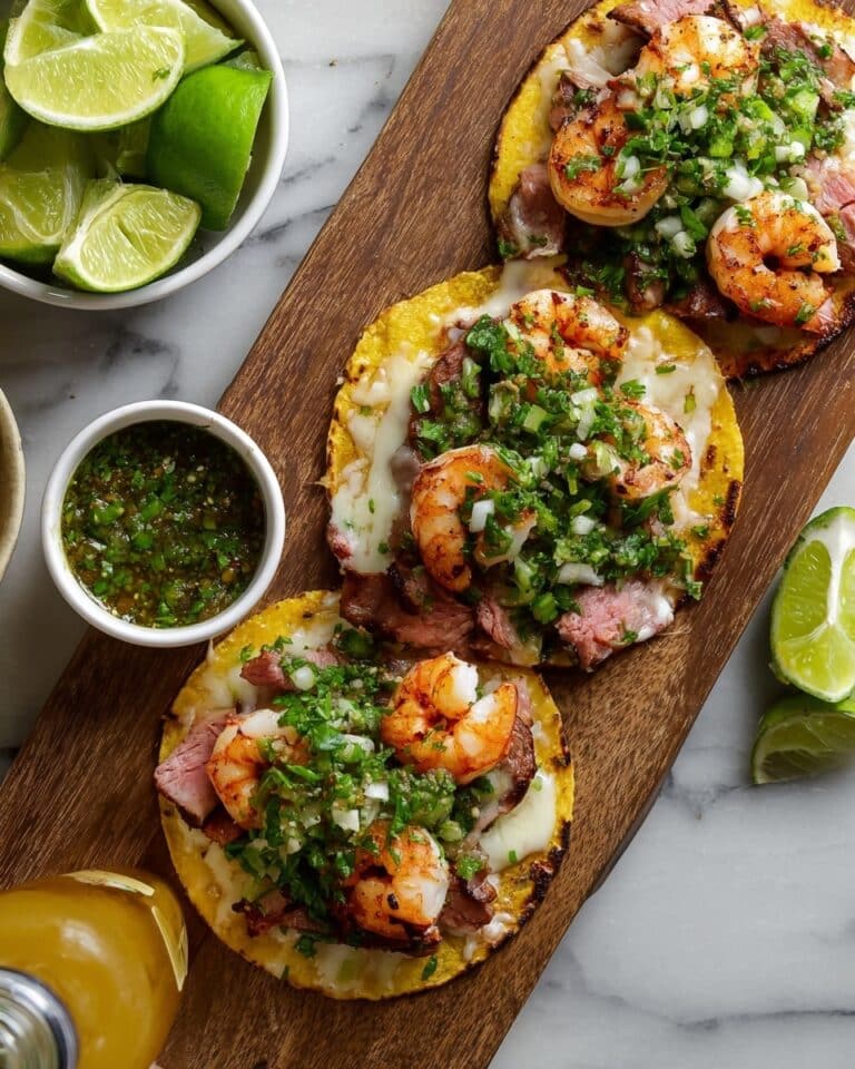 Steak and Shrimp Tacos with Chimichurri Recipe