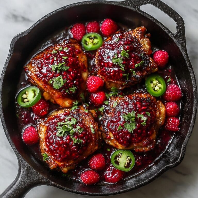Sweet and Spicy Jalapeno Raspberry Chicken in Just 25 Minutes Recipe