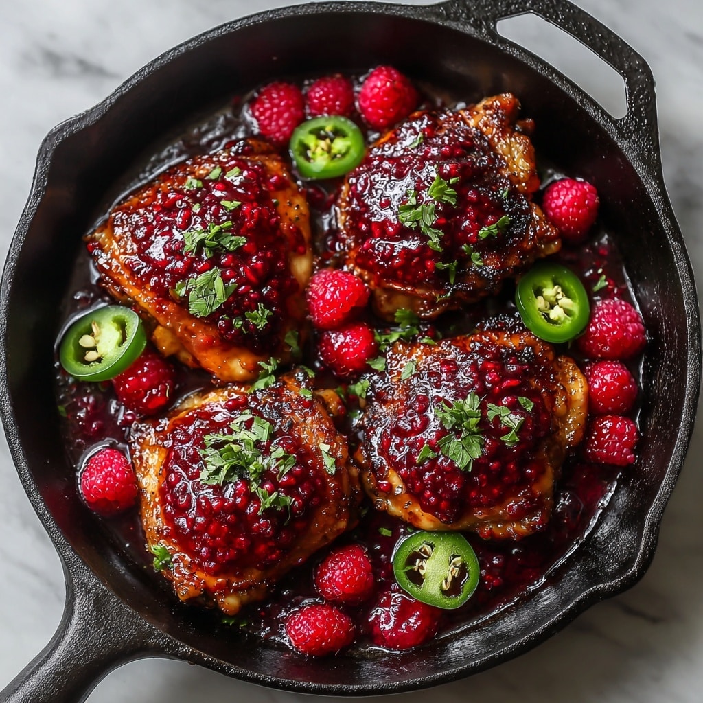 Sweet and Spicy Jalapeno Raspberry Chicken in Just 25 Minutes Recipe