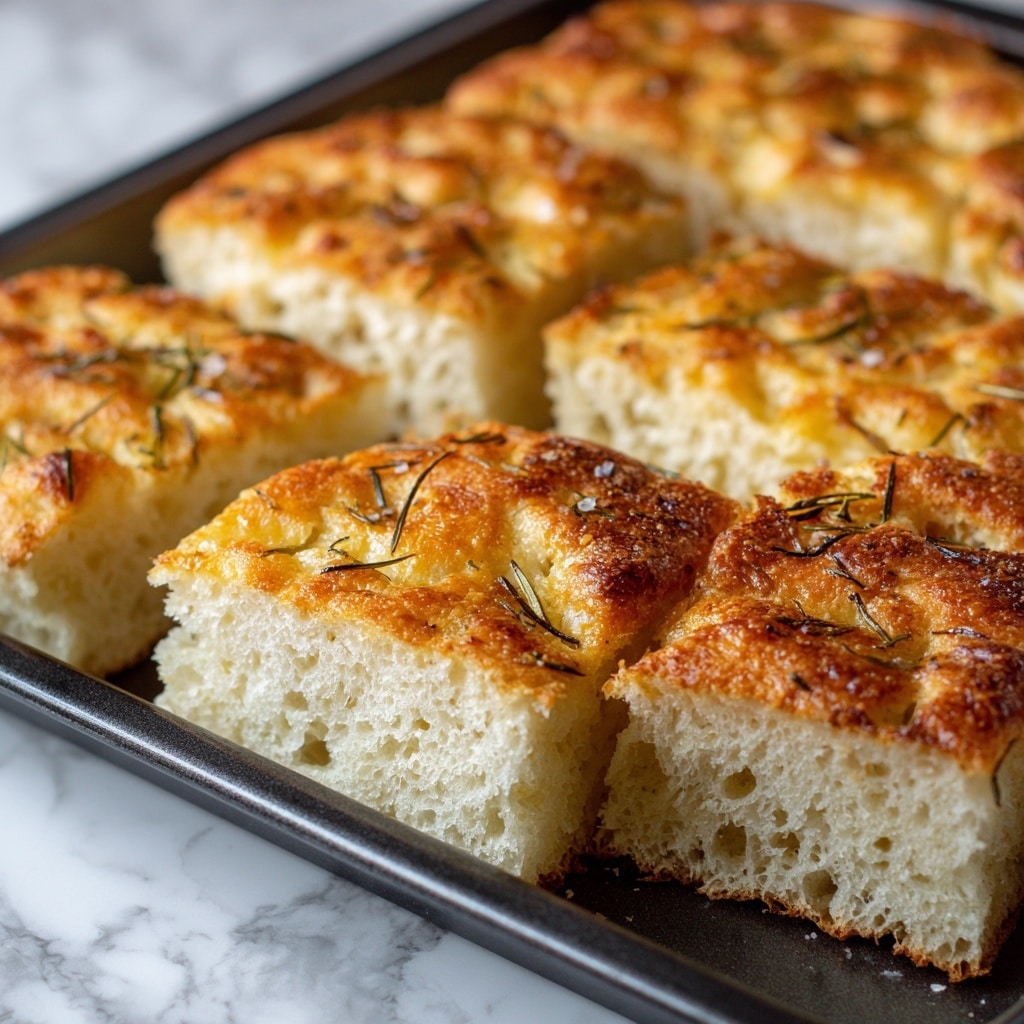 A close-up image showing a thick square piece of golden-brown focaccia bread with a soft, airy inside and textured top, placed on a white marbled surface. In the foreground, there is a white round dish filled with bright yellow olive oil, topped with three uneven black pools of balsamic vinegar sprinkled lightly with ground black pepper. The light gently highlights the golden crust and the glossy layers of oil and vinegar. photo taken with an iphone --ar 4:5 --v 7