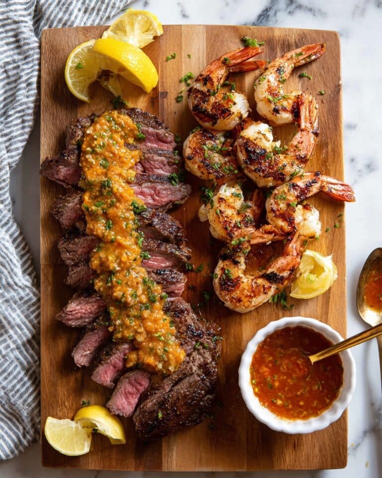Steak and Lobster Tails with Cowboy Butter Recipe