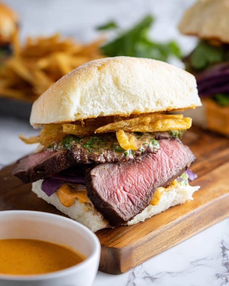 Cowboy Butter Steak Frites Sandwich Recipe
