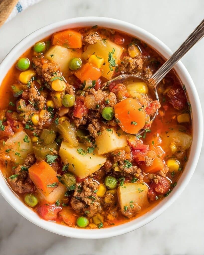Hearty Hamburger Soup Recipe