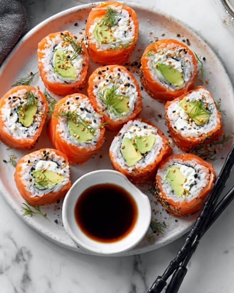 Tzatziki Avocado Salmon Rolls Recipe