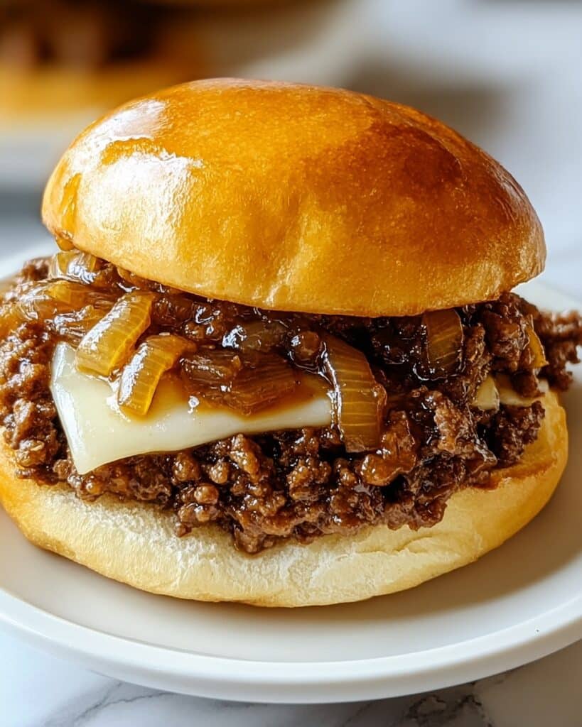French Onion Beef Sloppy Joes Recipe