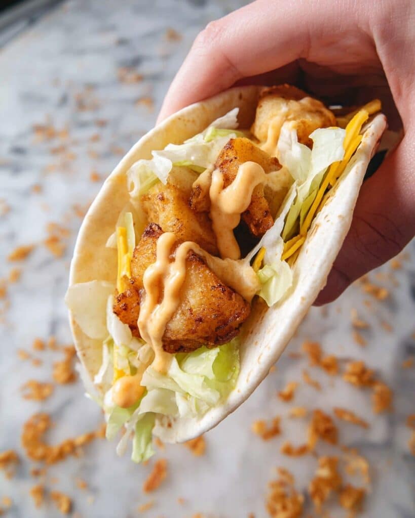 Spicy Potato Soft Tacos with Creamy Chipotle Sauce Recipe