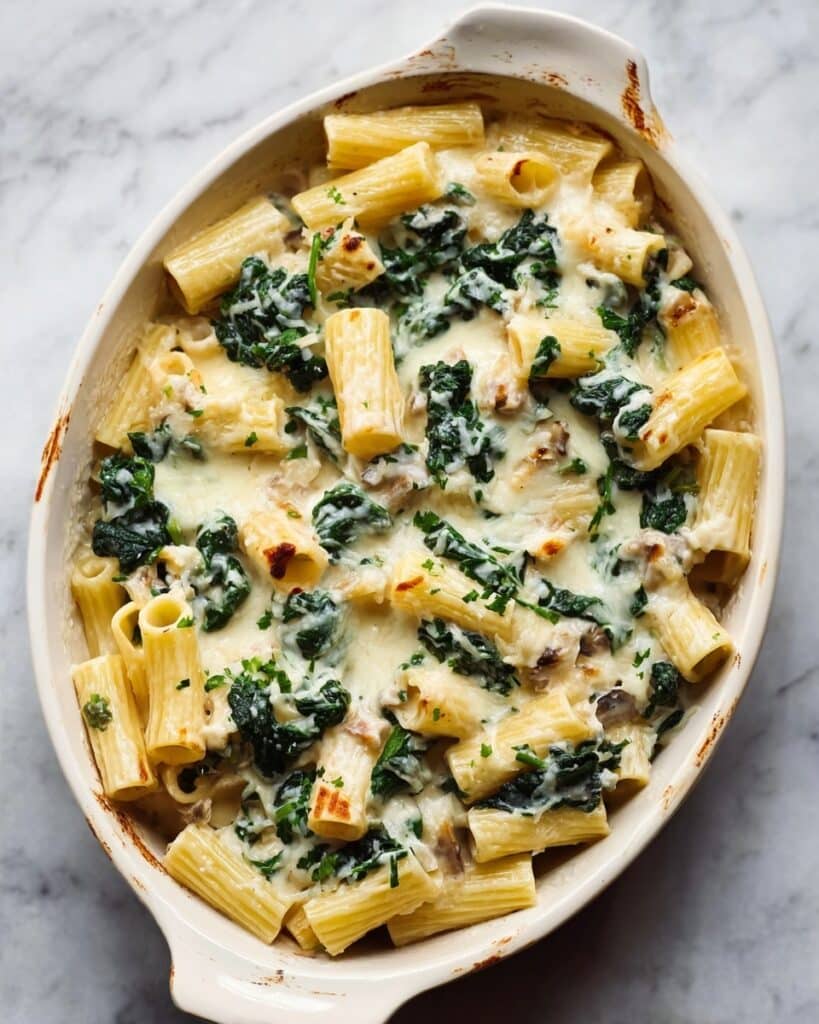 Creamy Mushroom Pasta Bake Recipe