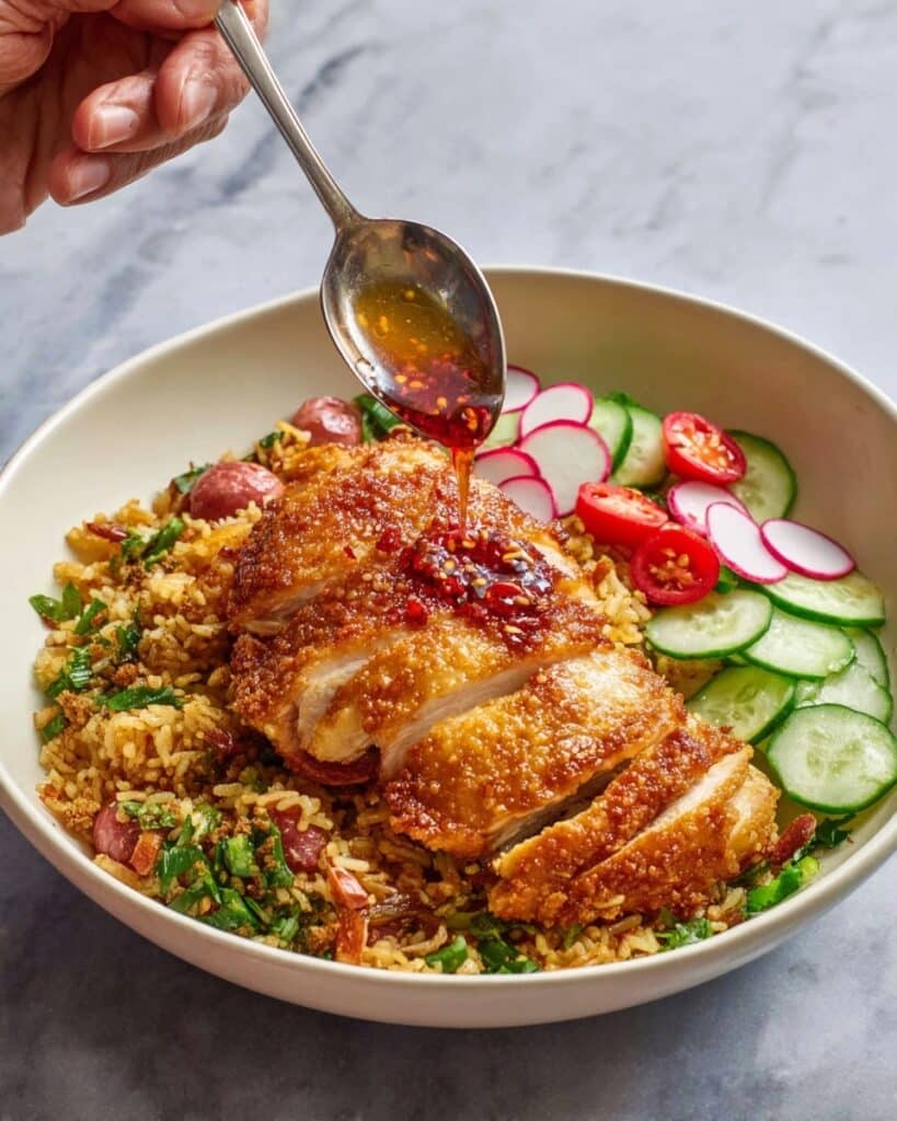 No-fry Fried Chicken & Greens Fried Rice Recipe