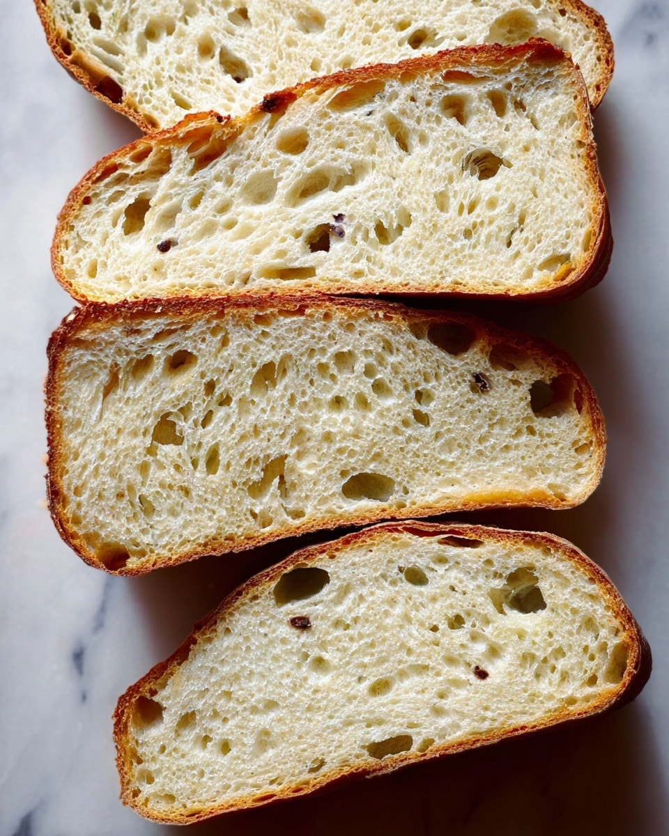 A close-up of a rectangular focaccia bread with a golden-brown crust, featuring a bumpy, uneven surface with dark toasted spots scattered around. The bread has a textured, bubbly appearance with some areas showing a light sprinkling of coarse salt. The focaccia rests on a wooden board, while the background is changed to a white marbled texture. The lighting highlights the shiny, slightly oily surface of the bread, emphasizing its soft, airy inside and crispy outside. Photo taken with an iphone --ar 4:5 --v 7