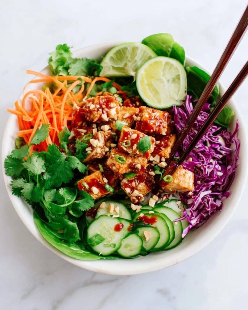 Spicy Tofu Salad Bowls Recipe