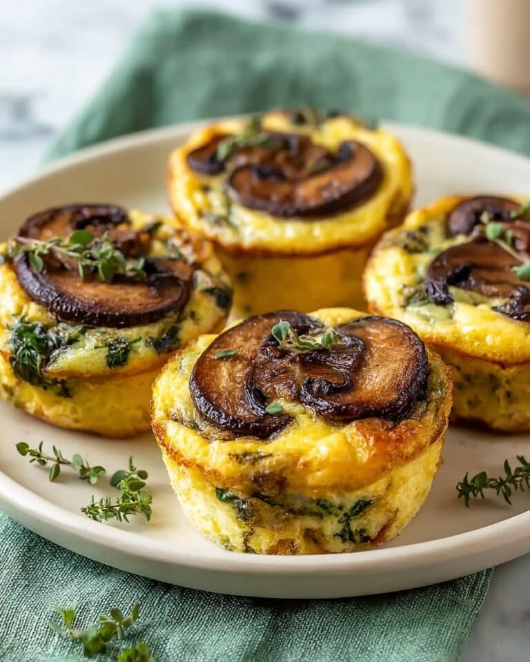 Mouthwatering Spinach and Mushroom Quiche Muffins Recipe