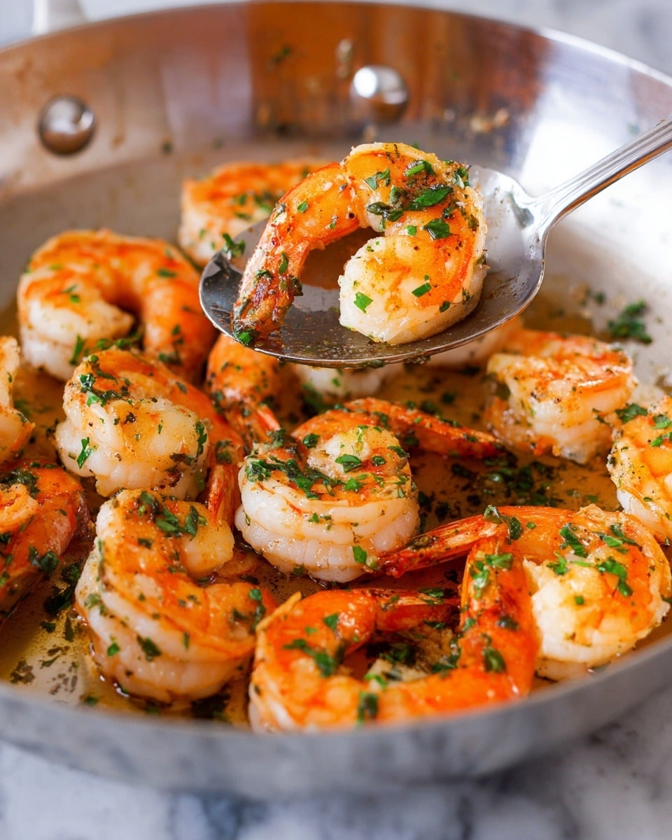 A white round plate holds a colorful meal with four main parts: at the bottom left, a bed of white rice mixed with chopped green herbs; on top of the rice, five large cooked shrimp in bright orange with flecks of green herbs, slightly stacked; to the right of the shrimp, a pile of dark brown beans with a smooth, shiny texture; and next to the beans, a scoop of fresh, chunky salsa made of red diced tomatoes, purple onion, and green herbs. Three thin slices of lime rest on the left side of the plate, partially on the rice. A sprig of fresh green cilantro tops the shrimp. The plate is set on a white marbled surface, with a fork at the lower left and some green leaves blurred in the background. photo taken with an iphone --ar 4:5 --v 7
