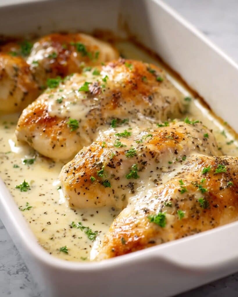 Baked Caesar Chicken Recipe