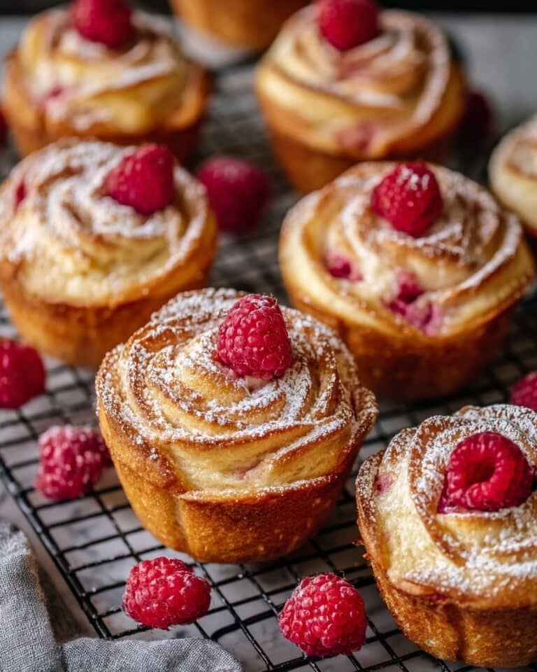 Raspberry Cream Cheese Cruffins Recipe