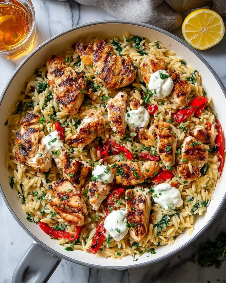 Lemon-Feta Chicken and Orzo Recipe