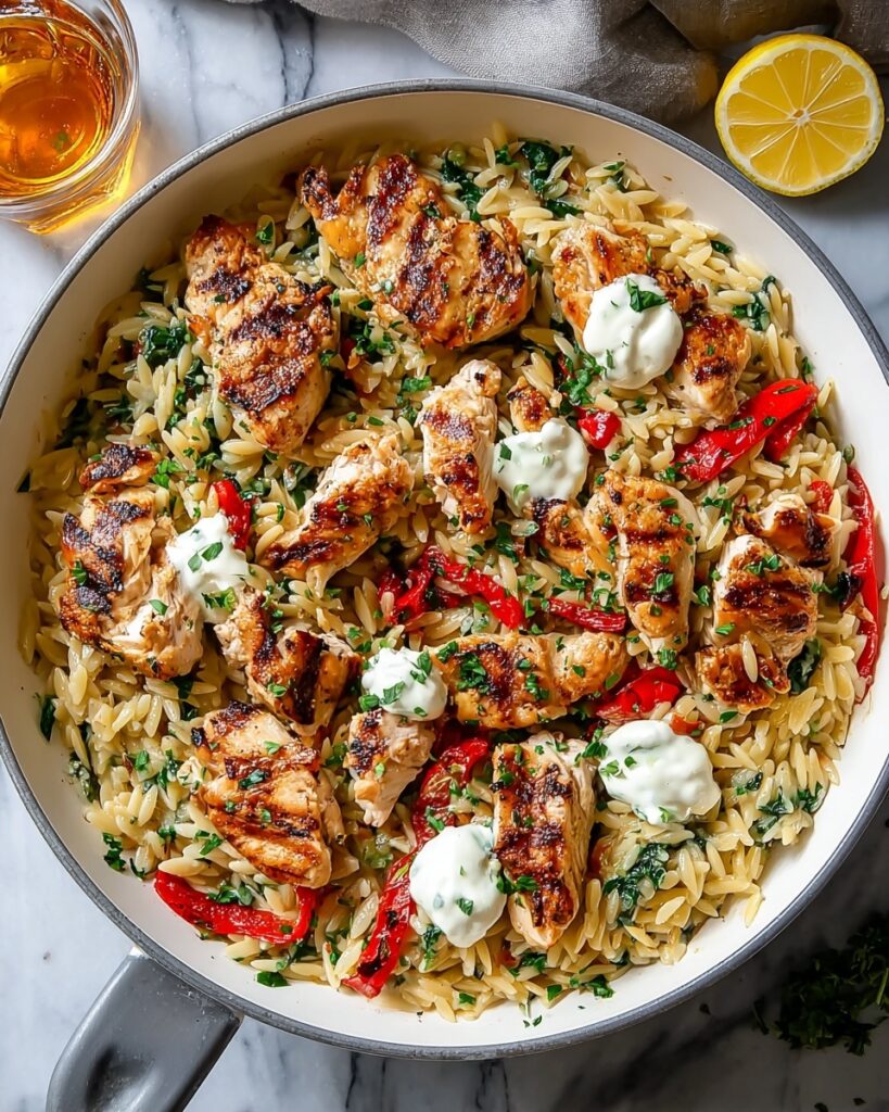 Lemon-Feta Chicken and Orzo Recipe