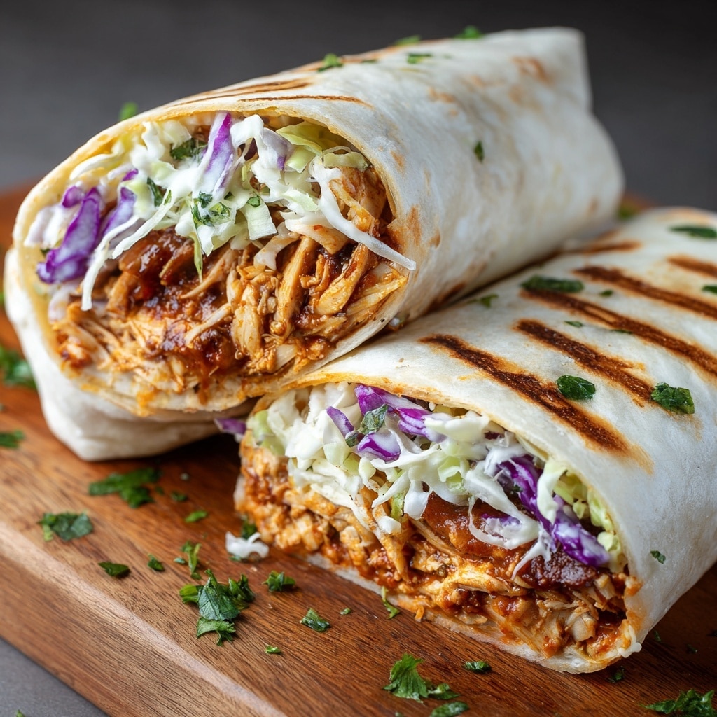 BBQ Chicken Coleslaw Wraps Recipe