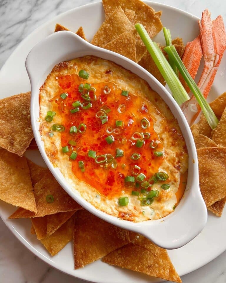 Crab Rangoon Dip with Wonton Chips Recipe