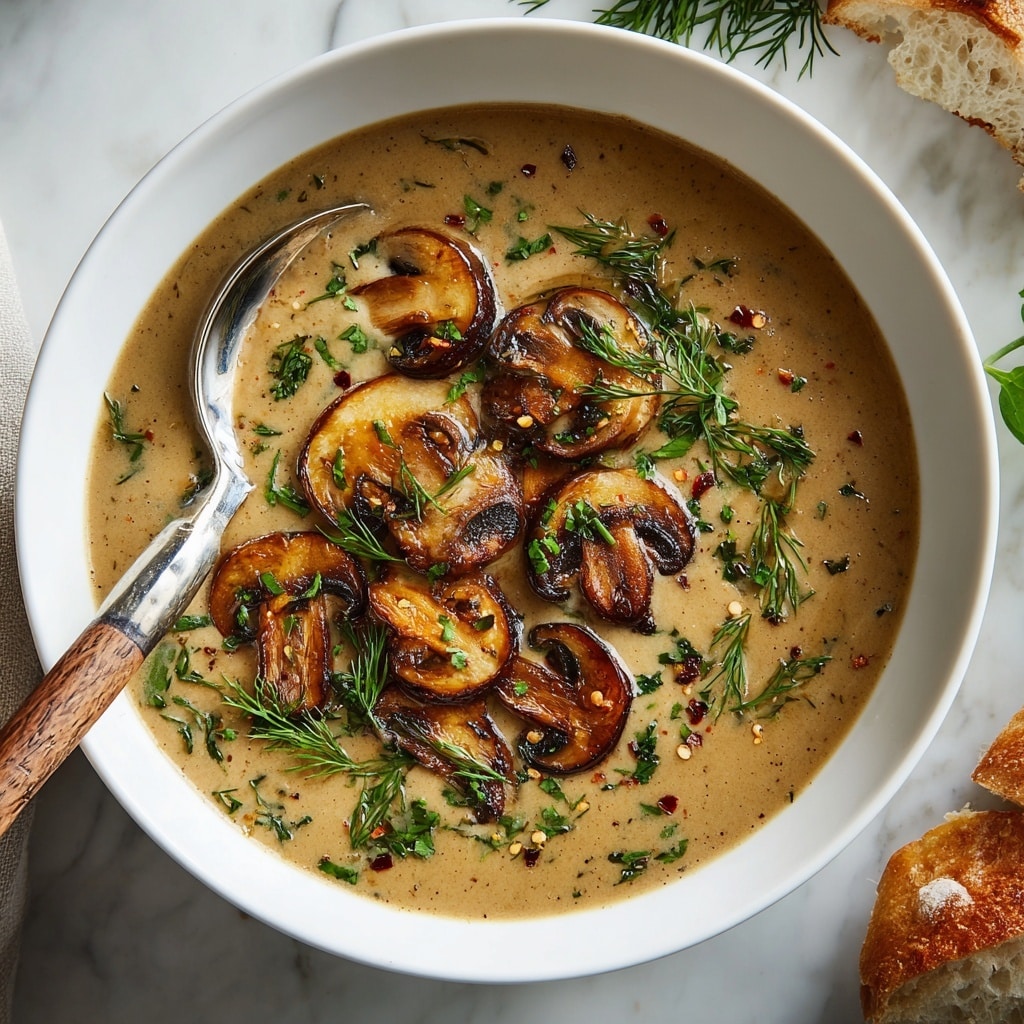 Creamy Hungarian Mushroom Soup Recipe