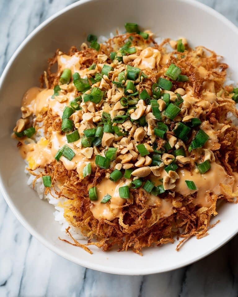 Chicken Crispy Rice Salad with Peanut Dressing Recipe