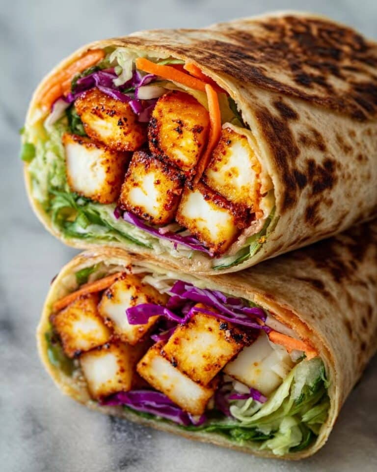 Sweet Chili Halloumi Wraps Recipe
