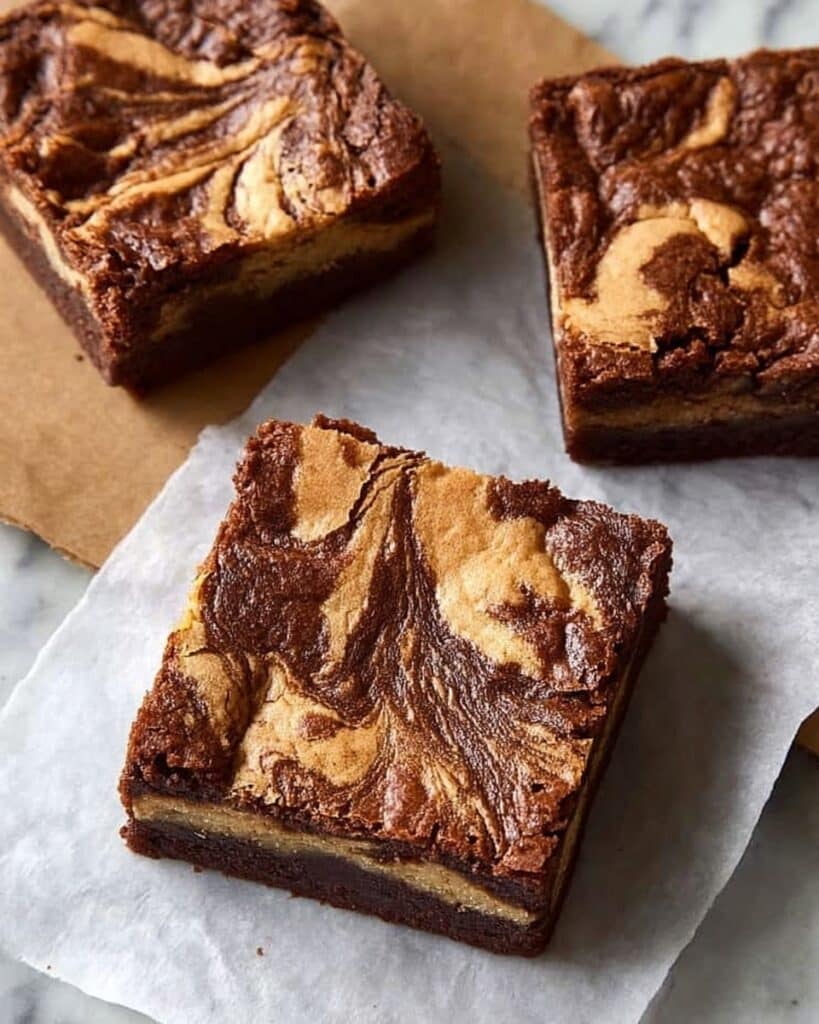 Fudgy Peanut Butter Brownies Recipe